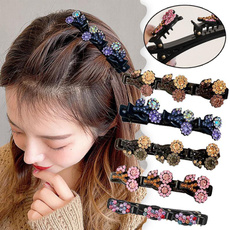 butterfly, Clover, korea, pearlsflowerbraidhairpin