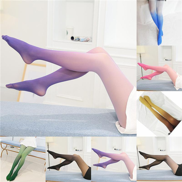 Sexy Warm Fashion Gradient Color 15d30d80d Women Legging Lingerie Tights Pantyhose Stockings 2606