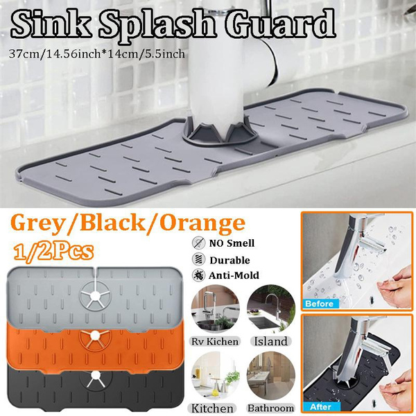 Silicone Faucet Mat For Kitchen Sink Splash Guard Bathroom Sink