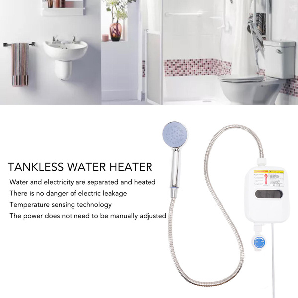 1Set 3500w Tankless Water Heater Electric Instantaneous With HD Touch