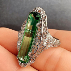 Sterling, emeraldring, Engagement Ring, Wedding