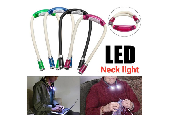 Book Light Led Neck Light Hug Reading Lamp Flexible Handsfree Novelty Led  Night Light Flashlight Indoor Outdoor Camping Light