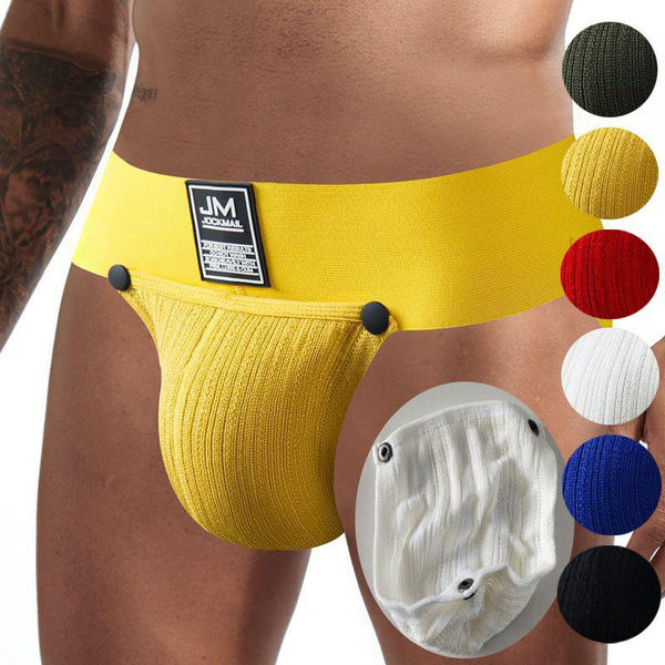 Athletic Supporter Mens Brief Underwear Removable U Pouch Breathable Briefs  Male Football Baseball Sports Panties