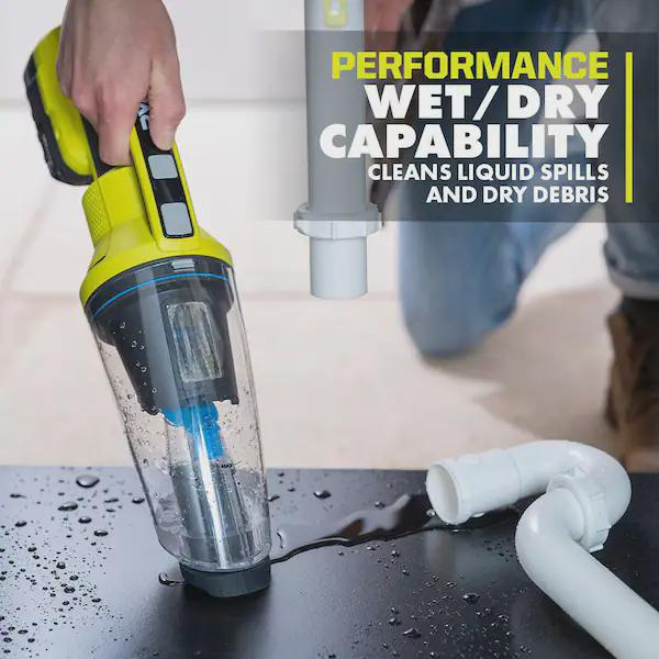 Pcl702b Grade C Ryobi One 18v Cordless Wet Dry Hand Vacuum Tool Only Pcl702b Grade C Ryobi One 18v Cordless Wet Dry Hand Vacuum Tool Only
