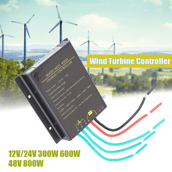Wind Charge Controller,12V/24V 300W/600W /48V 800W Waterproof Wind Generator Charge Controller