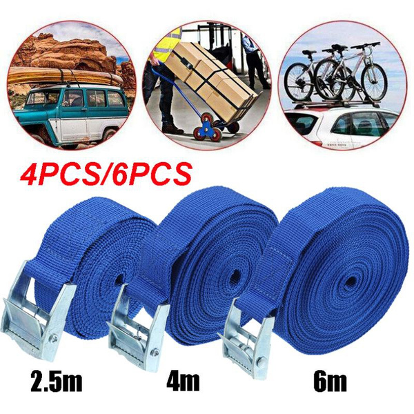 JY-MARINE 12ft Tie Down Straps - Heavy Duty Cam Buckle Straps 2 Pack