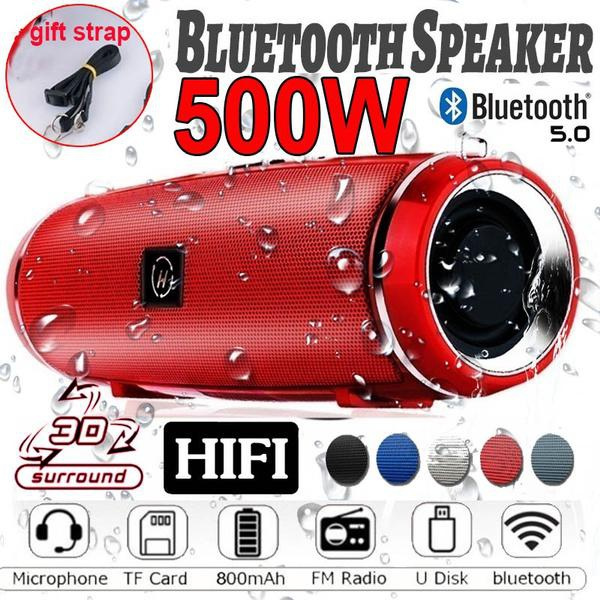 Portable Wireless Bluetooth 5.0 Speaker Outdoor Waterproof Column