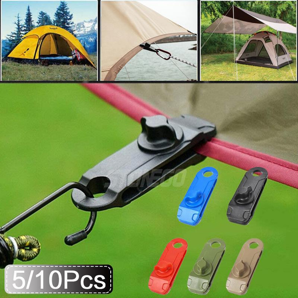 Heavy Duty Tarp Clips – Tent Awning Tie Down Clamps For Camping, Boat, Outdoor – Pack Of 4+