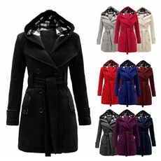 Fleece, woolenovercoat, Winter, checkered