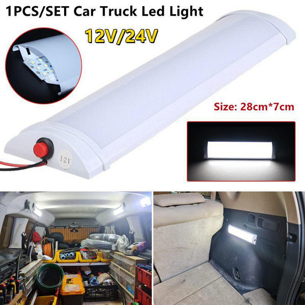 1PCS/SET 72LED 12V 24V Ceiling Light Van Car Truck Camper Boat LED