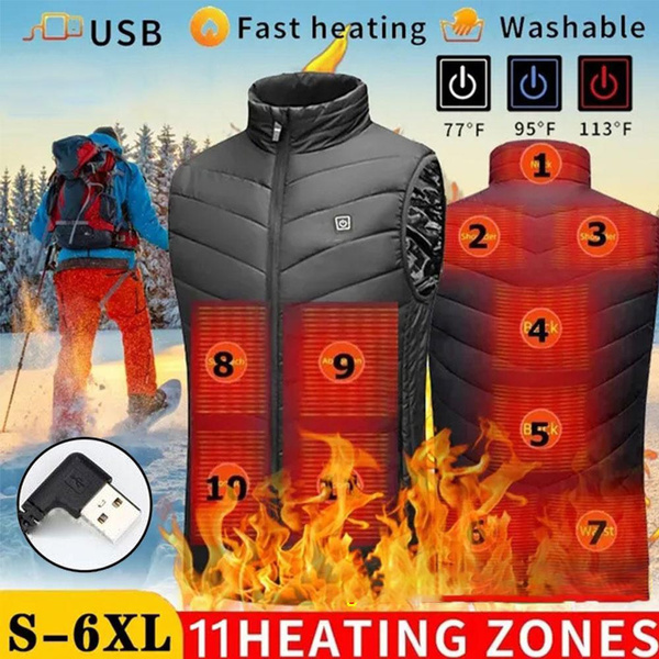 NPolar Heated Vest With 19800mAh Battery Pack - 11 Heating Zones For Men/Women