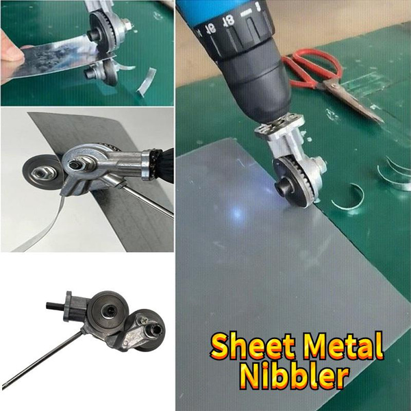 Electric Drill Plate Cutter Sheet Metal Nibbler Precise Cutting