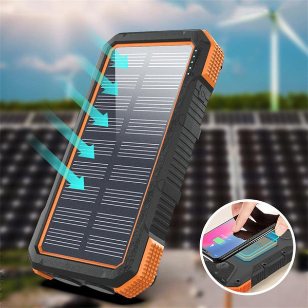 Solar Powered 15,000mAh Power Bank