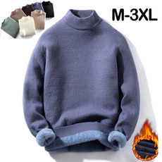 highneckknitted, knitted sweater, sweater coat, Casual sweater