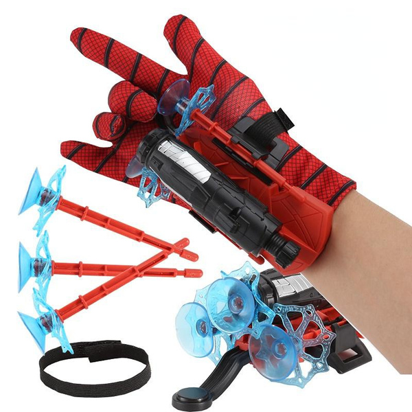 Spider Gloves Man Web Shooter for Kids, Launcher Spider Kids Plastic ...