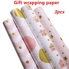 christmaswrappingpaper, pink, giftwrappingpaper, Gifts