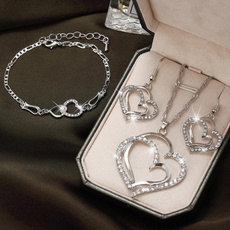 Heart, Silver Jewelry, gold, Bracelet