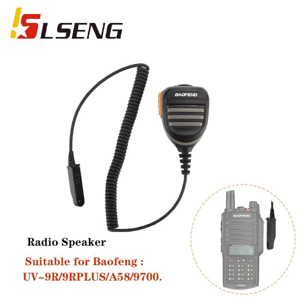 Two Way Radio Baofeng Waterproof Microphone Handheld Speaker Mic for UV9R/9RPLUS/A58/9700