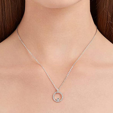 ring necklace, Moda, 925 sterling silver, Joyería de pavo reales