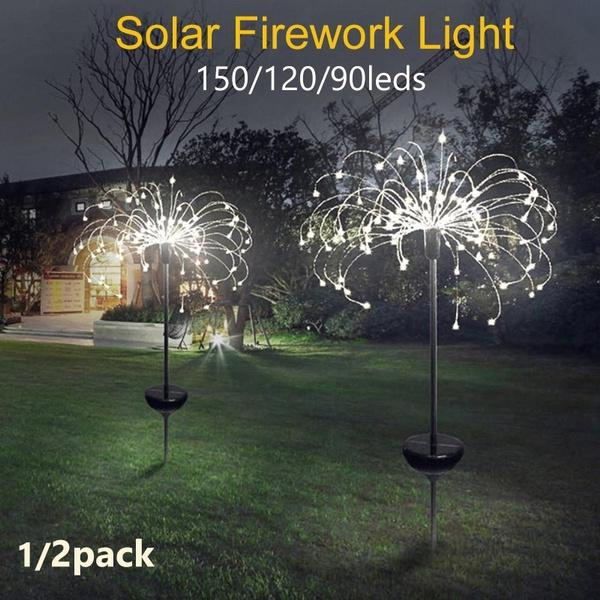 Waterproof Solar Powered Garden Lights Outdoor Grass Globe Dandelion
