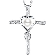 Heart, Infinity, Cross necklace, necklace women
