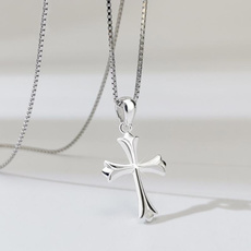 Sterling, Moda, Cross necklace, Cross Pendant