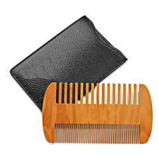 Pocket, case, combforbeard, Wooden