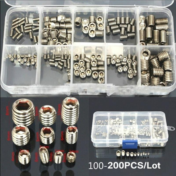 Nylon Hex Head Bolt Assortment – M2 To M6 Metric Sizes With Nuts And Washers (Packs Of 2, 6, Or 10)
