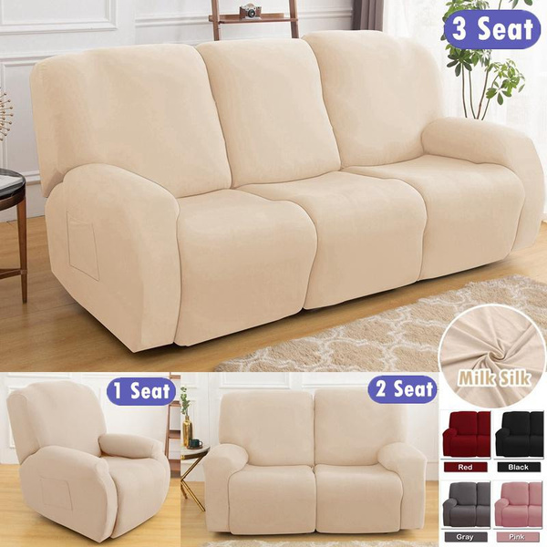 1/2/3 Seat Recliner Slipcover Couch Covers Stretch Chair Cover