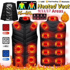 heatingvestusb, Vest, Plus Size, Hiking