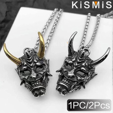 Steel, Goth, Hombre, masknecklace