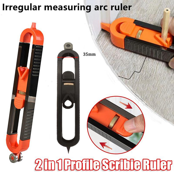 Profile Scribing Ruler Contour Gauge with Lock - Precise Scribe Tool ...