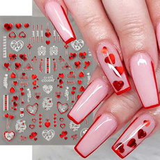 nail decoration, Heart, Laser, Beauty