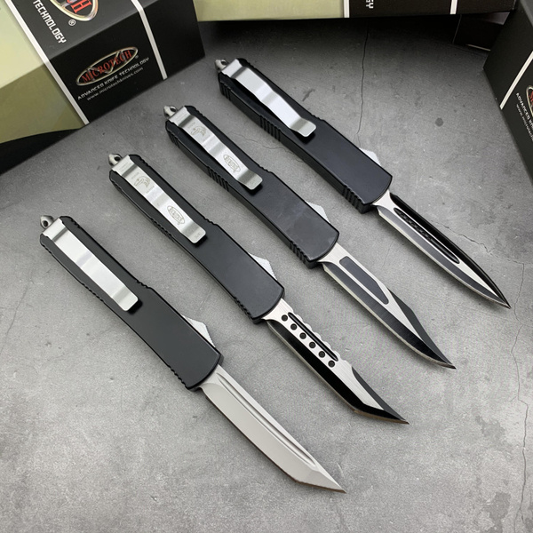 2023 Tactical OTF Knife Automatic Microtech push button double action