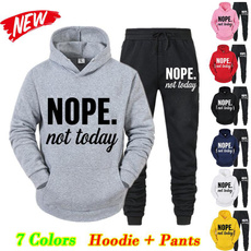 nopenottodayhoodie, Printed Hoodies, jogging suit, Women's Fashion