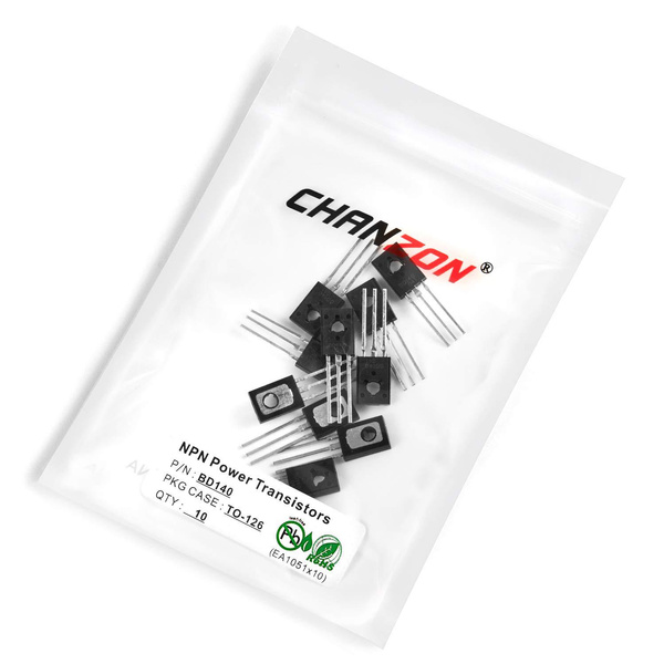 Produktbild von Chanzon 10 Stück BD140 TO-126 NPN Leistungstransistor – 1,5 A, 80 V, Für DIY-Elektronik, Verstärker Und Schaltungen