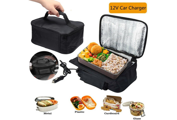 Portable mini car microwave 12v electric oven fast heating picnic box for  travel camping food cooking oven for lunch boxes
