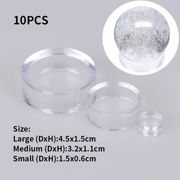 10PCS Clear Acrylic Display Stand Sphere Holder for Crystal Ball Base ...