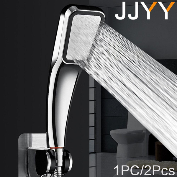 JJYY 1PC/2Pcs Handheld Shower Head with Switch High Pressure Water