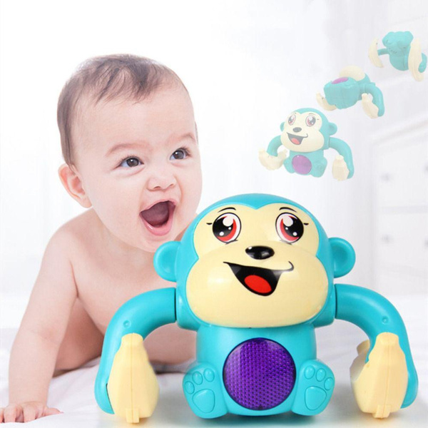 Kids Toys Light Music Induction Rolling Monkey Monkey Children's Toys ...