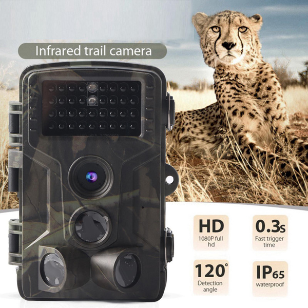 Waterproof Trail Camera 20MP 1080P HD 120° Wide View Outdoor Hunting ...