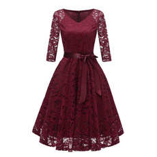 Vintage, Lace Dress, Encaje, Evening Dress