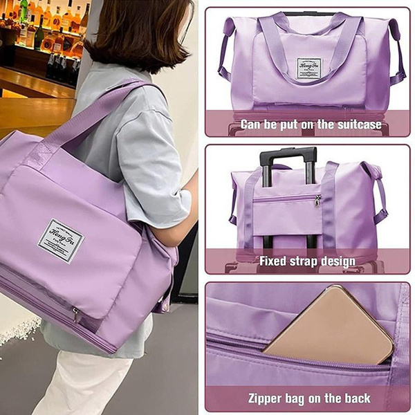 Large Capacity Folding Bottom Extension Design Travel Bag Lightweight