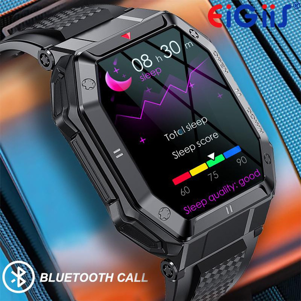 New EIGIIS Tactical Smart Watch for Men with Bluetooth Call Function 1.