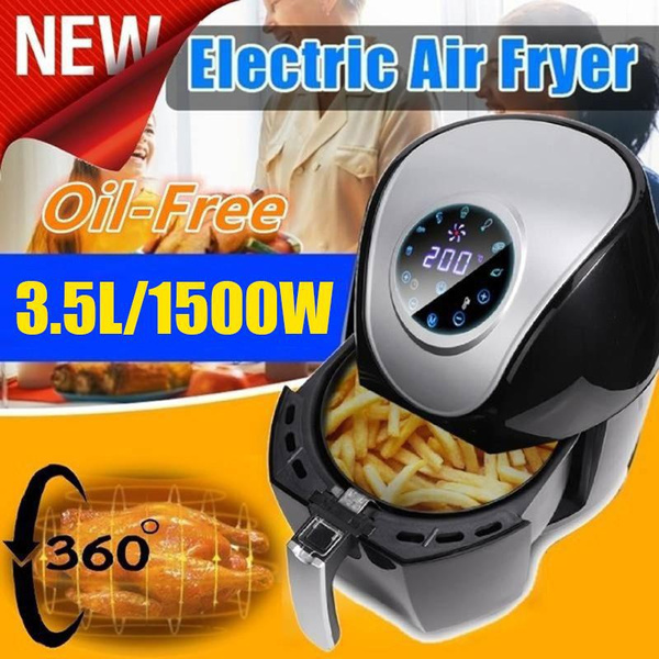 Multi‑Functional Smoke‑ AirFryer, 3.5L Smart Touch Screen Electric Hot