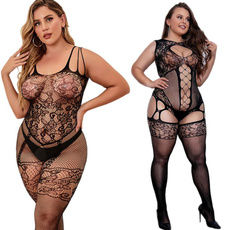 Women, queensizestocking, Plus Size, Fish Net