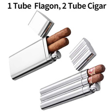 case, cigartube, Stainless Steel, Mini