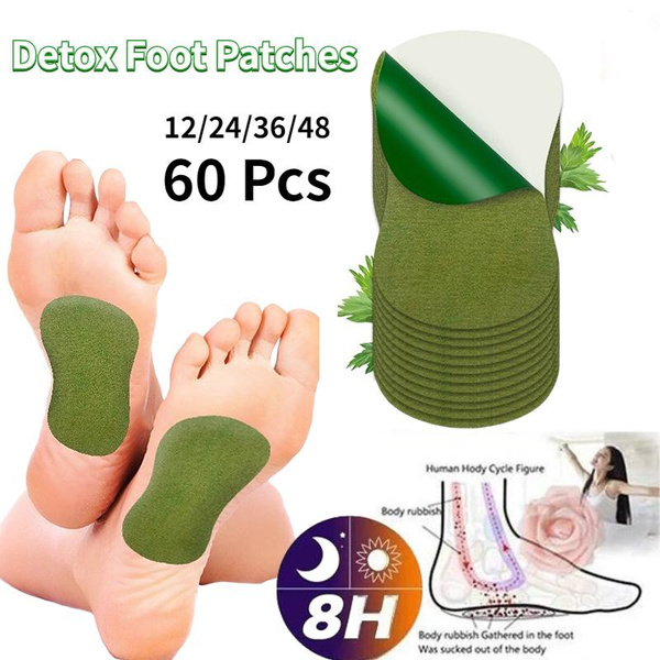 12/24/36/48/60Pcs Wormwood Detox Foot Patches Pads Feet Cleansing ...