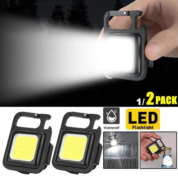 800 Lumens Small LED Flashlight Bright Rechargeable Keychain Mini ...