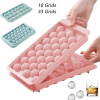 Silicone Ice Cube Mold 6 Lattice Ice Tray Bar Kitchen Ice Cube Tray with  Lid Ice Cube Maker for Whiskey Cocktail Summer Drinking